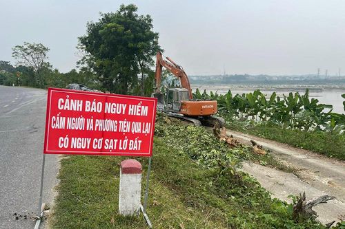 Đầu tư 20 tỉ đồng xử lý tình trạng sạt lở bờ tả sông Thao