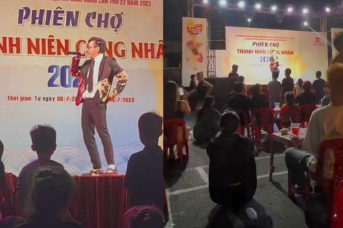 Nam ca sĩ Việt nổi tiếng tận Trung Quốc một thời giờ hát ở hội chợ: Danh tính chẳng ai xa lạ!