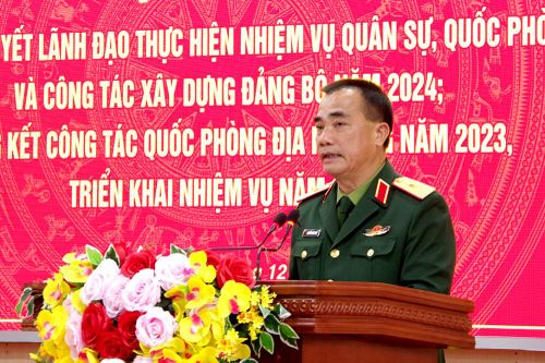 Đảng ủy Quân sự tỉnh ra Nghị quyết lãnh đạo thực hiện nhiệm vụ quân sự - Quốc phòng năm 2024