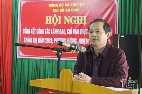 Đồng chí Phó Bí thư Thường trực Tỉnh ủy dự sinh hoạt Chi bộ xóm Gò Chòi