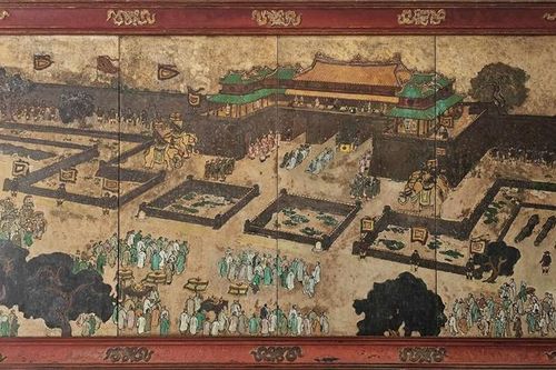 Trung tâm Bảo tồn di tích Cố đô Huế tặng tranh quý cho Bảo tàng Mỹ thuật Huế