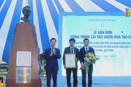 Hoàn thành dự án cải tạo Vườn hoa Tao Đàn