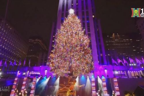 New York thắp sáng cây thông Noel, khởi động mùa lễ hội