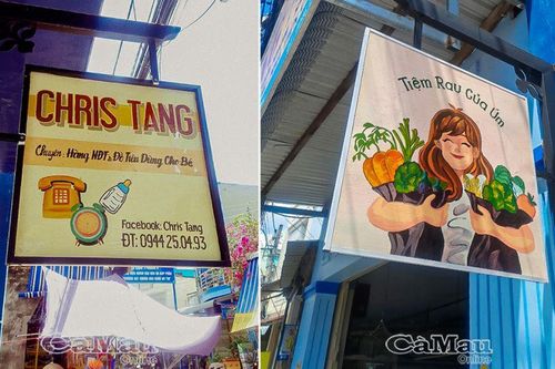 Tìm về bảng hiệu vẽ tay