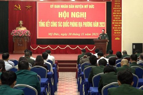 Huyện Mỹ Đức tổng kết công tác quốc phòng địa phương năm 2023