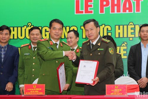 Cục Cảnh sát Phòng chống tội phạm về môi trường và Vườn Quốc gia Ba Vì ký cam kết bảo vệ đa dạng sinh học