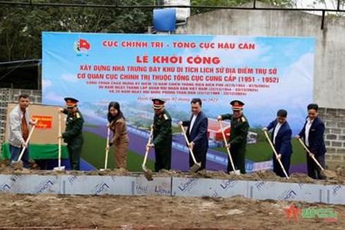 Cục Chính trị, Tổng cục Hậu cần khởi công nhà trưng bày hiện vật tại huyện Định Hóa, tỉnh Thái Nguyên