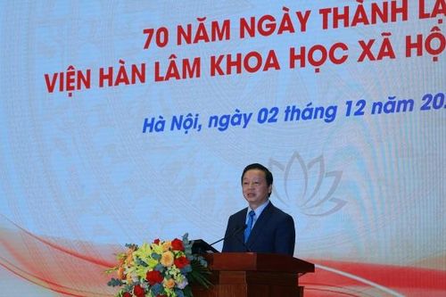 Khoa học xã hội thúc đẩy phát triển văn hóa, con người Việt Nam, giải phóng, phát triển sức sản xuất