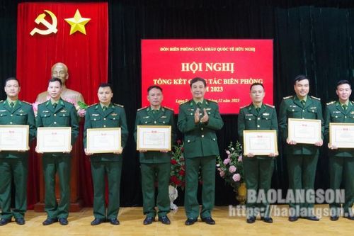 Đồn Biên phòng Cửa khẩu Quốc tế Hữu Nghị tổng kết công tác biên phòng năm 2023