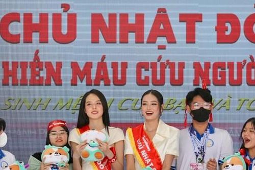 Hoa hậu Thanh Thủy, Á hậu Khánh Linh đồng hành cùng sự kiện Chủ Nhật Đỏ lần thứ XVI