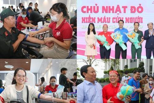 Hàng ngàn bạn trẻ TP.HCM tham gia hiến máu tại Chủ nhật Đỏ lần thứ XVI năm 2024