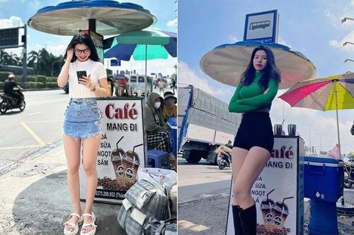 Cô chủ quán cafe vỉa hè 'xả đồ' quyến rũ chẳng kém hot girl