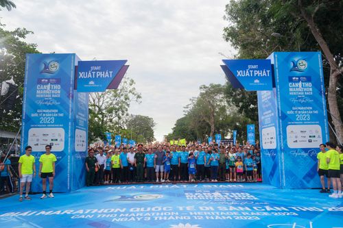 Hàng ngàn vận động viên tham gia giải 'Marathon quốc tế di sản Cần Thơ 2023'