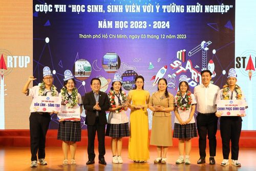 HS Trường Trần Văn Giàu đạt giải Nhất cuộc thi 'HSSV với ý tưởng khởi nghiệp'