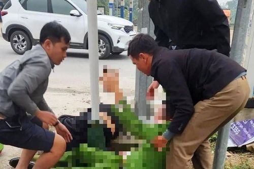 Thiếu tá công an bị xe máy gặp tai nạn văng gãy xương đùi