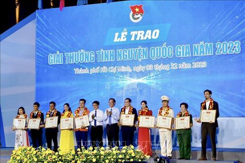 Trao Giải thưởng Tình nguyện Quốc gia năm 2023