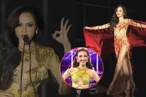 Lương Mỹ Kỳ xài chiêu như Thùy Tiên để ẵm vương miện nhưng lại 'lộ nguyên hình' khi cầm mic