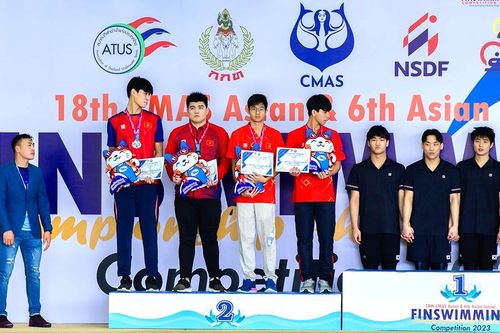 Kình ngư Phú Thọ giành Huy chương Bạc Giải Vô địch Lặn trẻ châu Á 2023