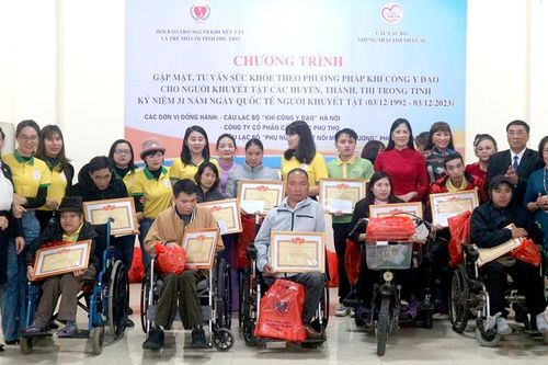 Gặp mặt, tư vấn sức khỏe cho người khuyết tật