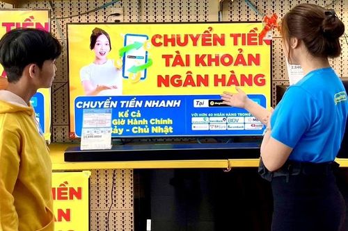 Thế Giới Di Động mở dịch vụ chuyển tiền vào tài khoản ngân hàng