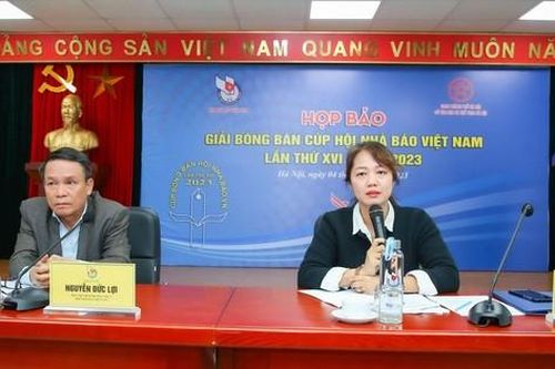 Gần 200 VĐV từ 40 đơn vị tham dự Giải bóng bàn cúp Hội Nhà báo Việt Nam 2023