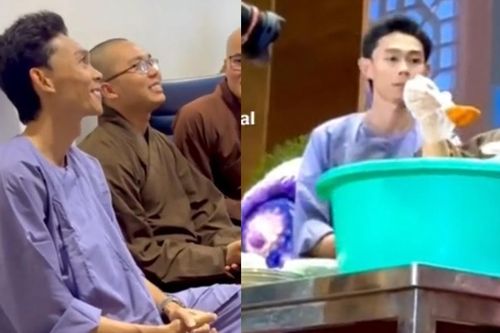 Hồng Thanh xuất hiện ở chùa hậu chia tay DJ Mie, làm một điều khiến ai cũng ngưỡng mộ