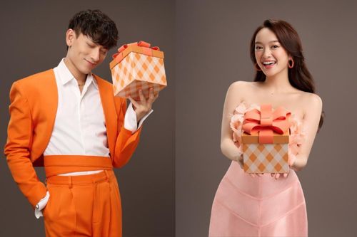Kaity Nguyễn - Isaac 'lên đồ' sang chảnh dự tiệc sinh nhật Shopee