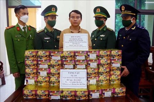 Hà Tĩnh: Bắt đối tượng vận chuyển trái phép 60kg pháo hoa nổ qua biên giới