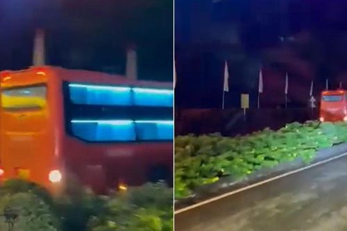 Xác minh thông tin một xe khách đi lùi trên cao tốc Liên Khương - Prenn