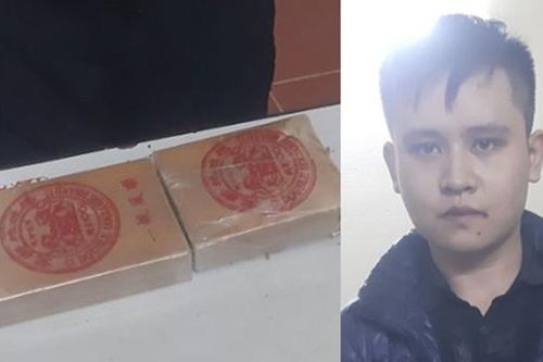 'Ôm' 2 bánh heroin đi bán kiếm lời thì gặp Công an