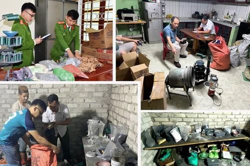 Xây hầm bí mật để sản xuất pháo trái phép