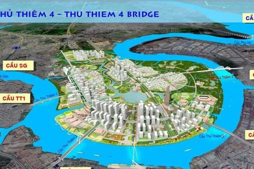 TP HCM: Hơn 3.000 tỷ đồng xây dựng cầu Thủ Thiêm 4