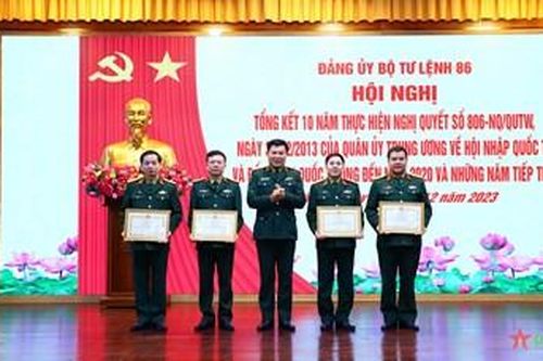Bộ tư lệnh 86 tổng kết 10 năm thực hiện Nghị quyết số 806 về hội nhập quốc tế và đối ngoại về quốc phòng