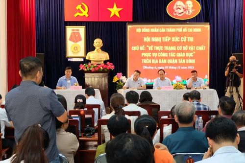 Cử tri mong đợi quận Tân Bình sớm xây dựng cụm trường học