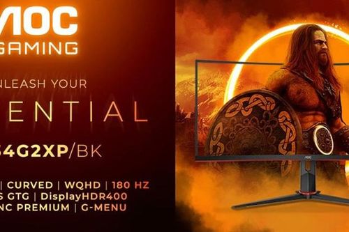 Hình ảnh màn hình gaming mới AOC CU34G2XP/BK