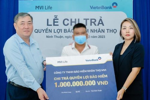 MVI Life chi trả 1 tỷ đồng quyền lợi bảo hiểm cho khách hàng ở Ninh Thuận