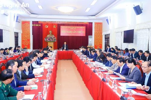 Ban Chấp hành Đảng bộ tỉnh Nghệ An khóa XIX tổ chức Hội nghị lần thứ 15