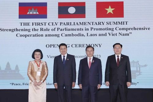 Khai mạc Hội nghị cấp cao Quốc hội ba nước Campuchia-Lào-Việt Nam lần thứ nhất