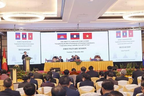 Phiên toàn thể thứ nhất Hội nghị cấp cao Quốc hội ba nước Campuchia-Lào-Việt Nam