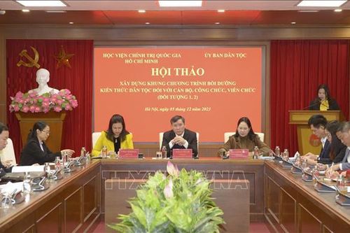 Xây dựng khung chương trình bồi dưỡng kiến thức dân tộc đối với cán bộ, công chức, viên chức