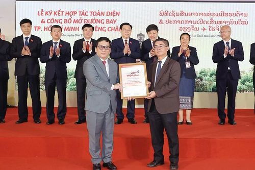 Vietjet's new route connects Vientiane to Ho Chi Minh City