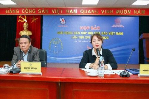Giải bóng bàn Cúp Hội Nhà báo Việt Nam lần thứ 16 diễn ra từ ngày 13 đến 15-12