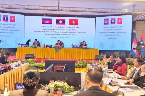 Chính trị - đối ngoại là một trụ cột nòng cốt trong hợp tác giữa ba Quốc hội CLV