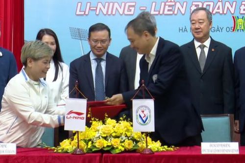 Li-Ning tiếp tục tài trợ trang phục cho điền kinh Việt Nam