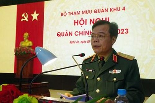 Bộ Tham mưu Quân khu 4 tổ chức Hội nghị Quân chính năm 2023
