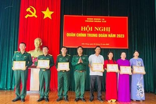 Trung đoàn 726 tổ chức Hội nghị Quân chính năm 2023