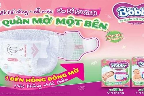 Tã Quần Mở Một Bên Bobby mới, chăm trẻ sơ sinh chưa bao giờ dễ đến thế