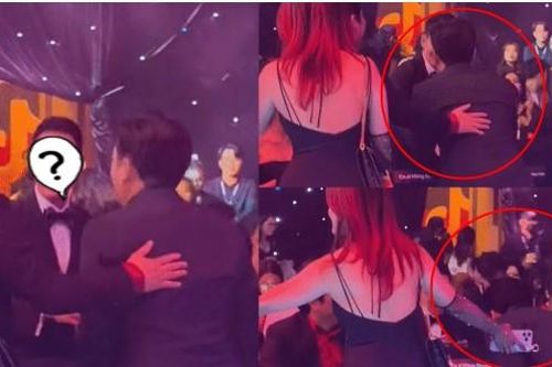 Trường Giang vội đến chào hỏi, cúi gập người bắt tay với 1 nam nghệ sĩ, là ai mà quyền lực như vậy?