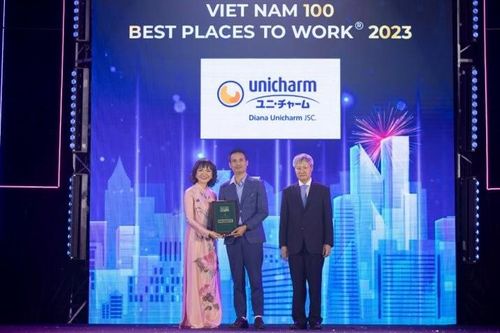 Diana Unicharm được vinh danh 'Top 100 nơi làm việc tốt nhất Việt Nam 2023'