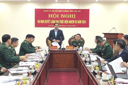 Đảng ủy Bộ đội Biên phòng tỉnh ra nghị quyết lãnh đạo thực hiện nhiệm vụ năm 2024